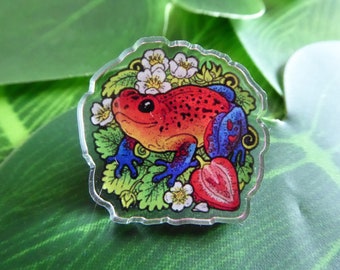 Acrylic Pin Badge Poison dart frog