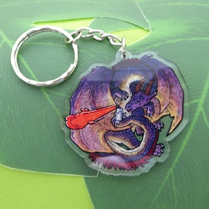 Dragon Clear Acrylic Charm