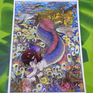 A4 Gilcee Print Mermaid