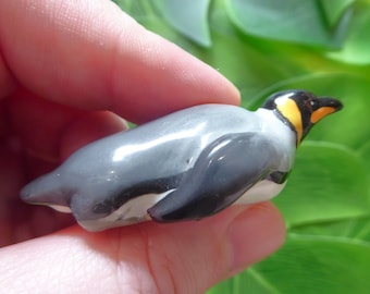 Handmade Ceramic Emperor Penguin Figurine