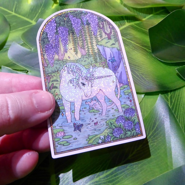 10x6cm The Last Unicorn Sticker