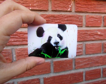 Panda Bear Magnet, Panda Bear, Tiermagnete, Kühlschrankmagnete, Panda Bear Kühlschrank, Panda Magnete, Panda Bär Aufkleber, Vinyl Aufkleber