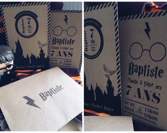 Harry Potter Invitation Etsy