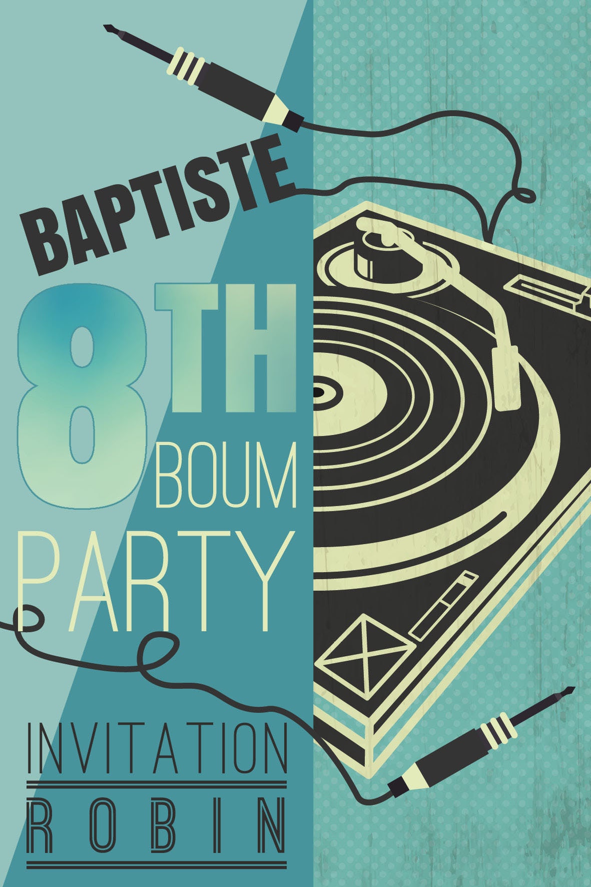 Invitation Pour Un Anniversaire Boum Party Etsy