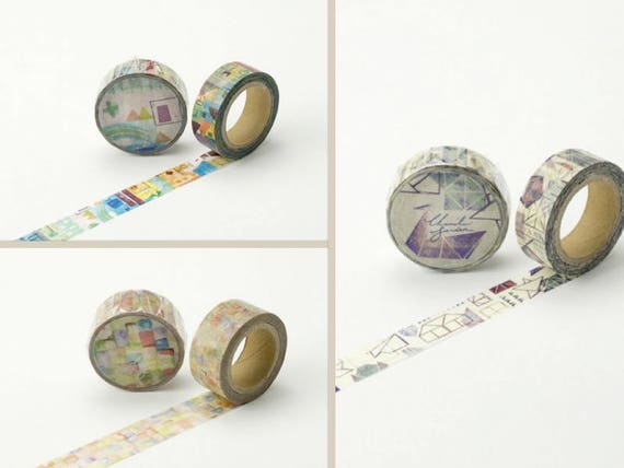 decorative tape Safflower Green Chamil Garden Washi Tape