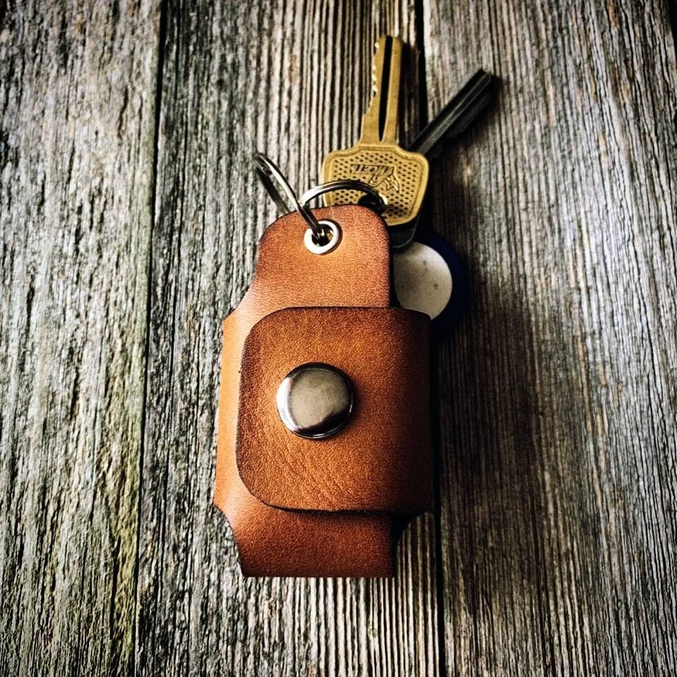 Leather Key Pocket Leather Key Holder Key Holder Keychain Etsy