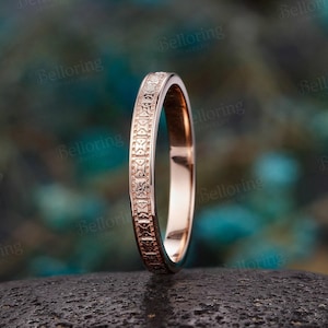 Art Deco Verlobungsring schlichter Goldring schlichter Goldring schlichter Goldring Ehering stapelbar Gold Ehering 50er 60er Jahre stapelbar