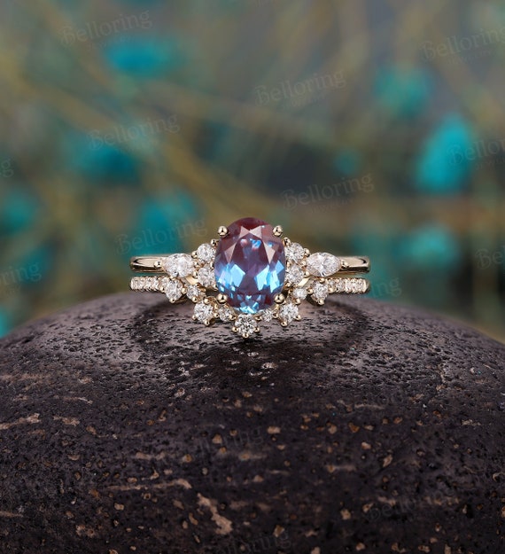 Etsy wedding ring sets outlet