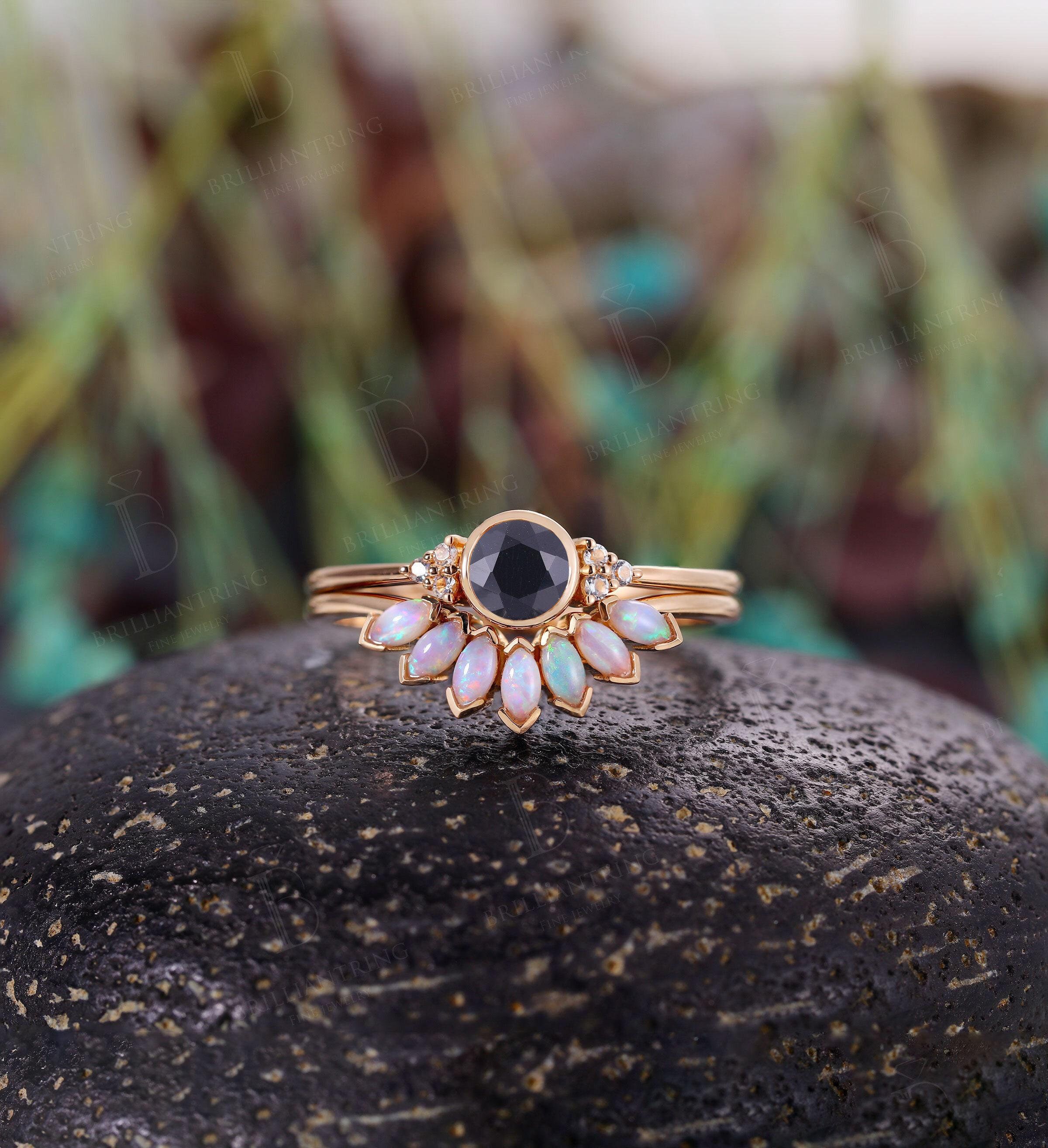 Black Onyx 1970s - Etsy