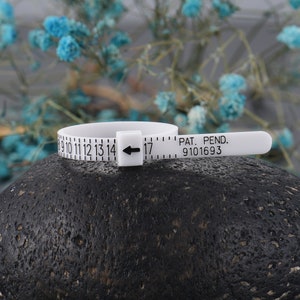 Ringgrößen-Messgerät, US-Ringgrößenmesser, Fingergröße Standard Sizer, Kunststoff-Ringgrößenmesser, Finden Sie Ihre genaue Ringgröße