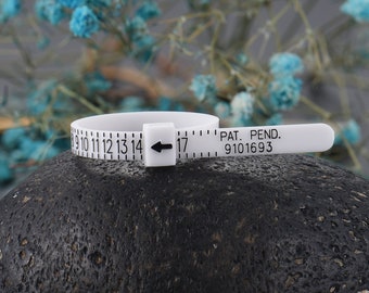 Ringgrößen-Messgerät, US-Ringgrößenmesser, Fingergröße Standard Sizer, Kunststoff-Ringgrößenmesser, Finden Sie Ihre genaue Ringgröße