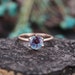 Vintage Alexandrite engagement ring art deco diamond moissanite rings antique rose gold wedding ring anniversary promise wedding ring