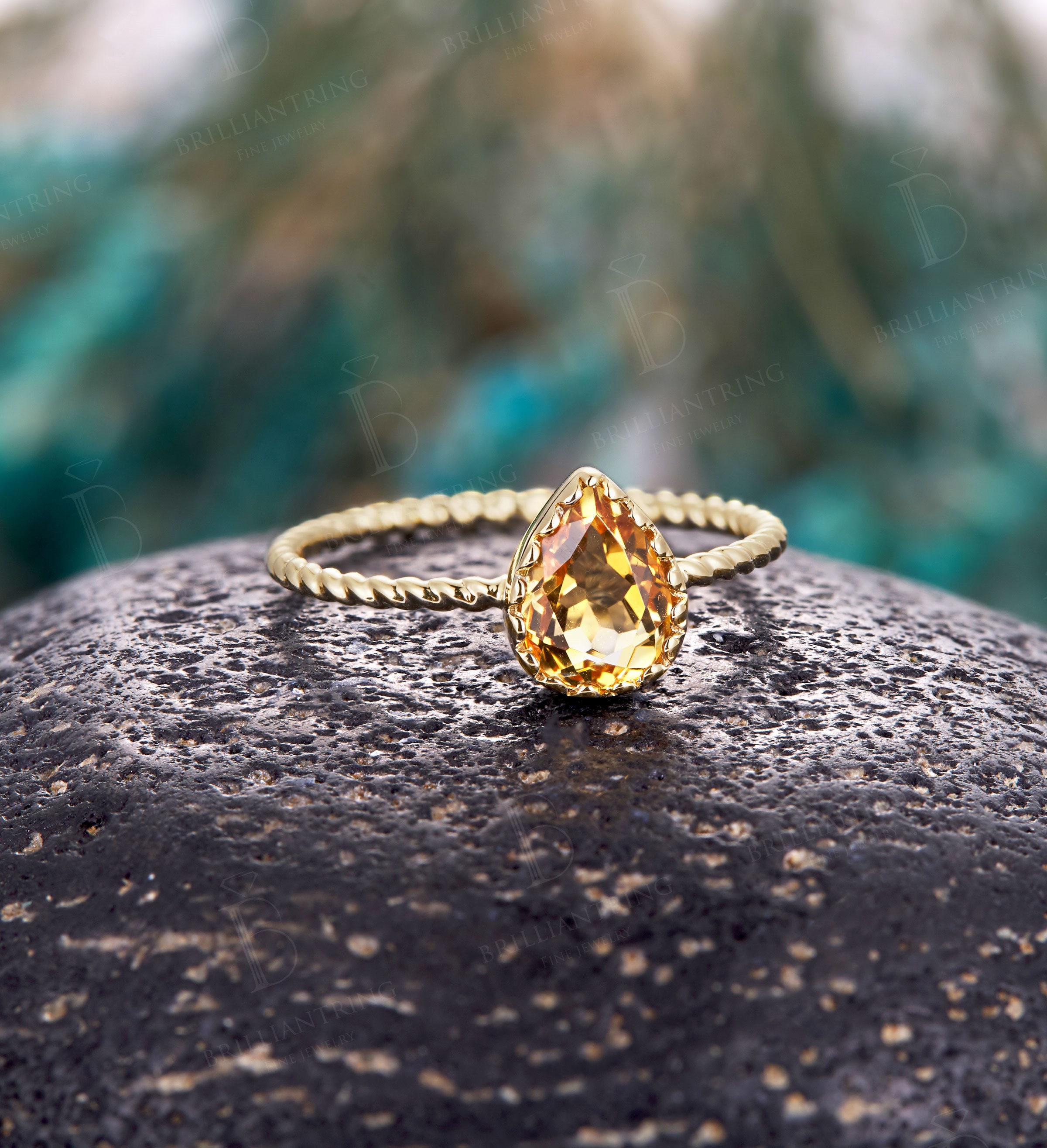 Citrine engagement rings best sale antique