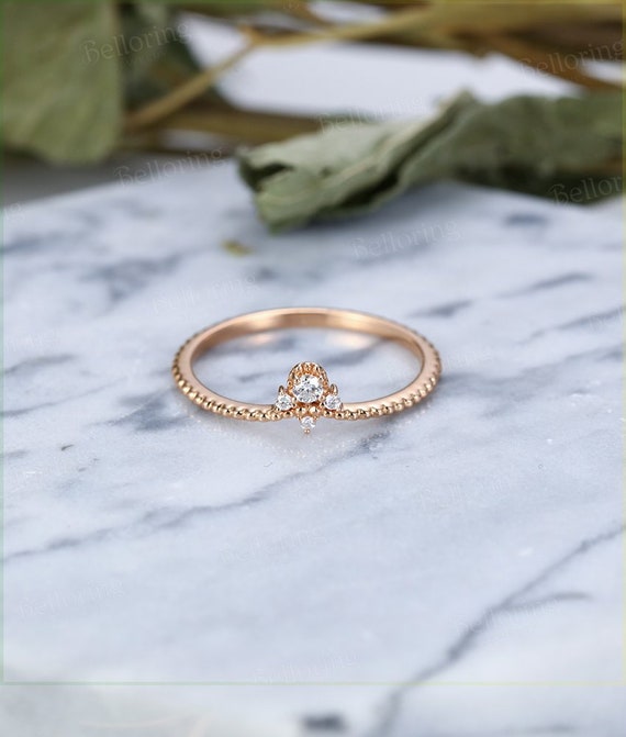 Vintage diamond cheap wedding rings