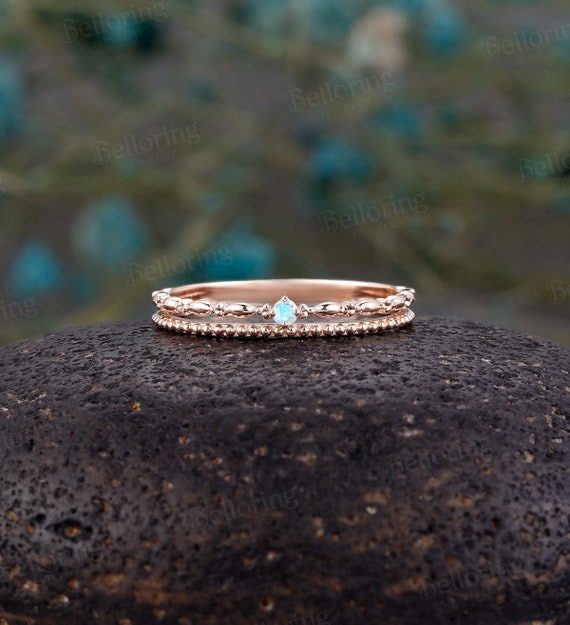 Etsy moonstone store engagement ring