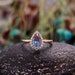 Pear shaped Alexandrite engagement ring Rose gold art deco moissanite halo rings unique vintage anniversary wedding ring teardrop ring