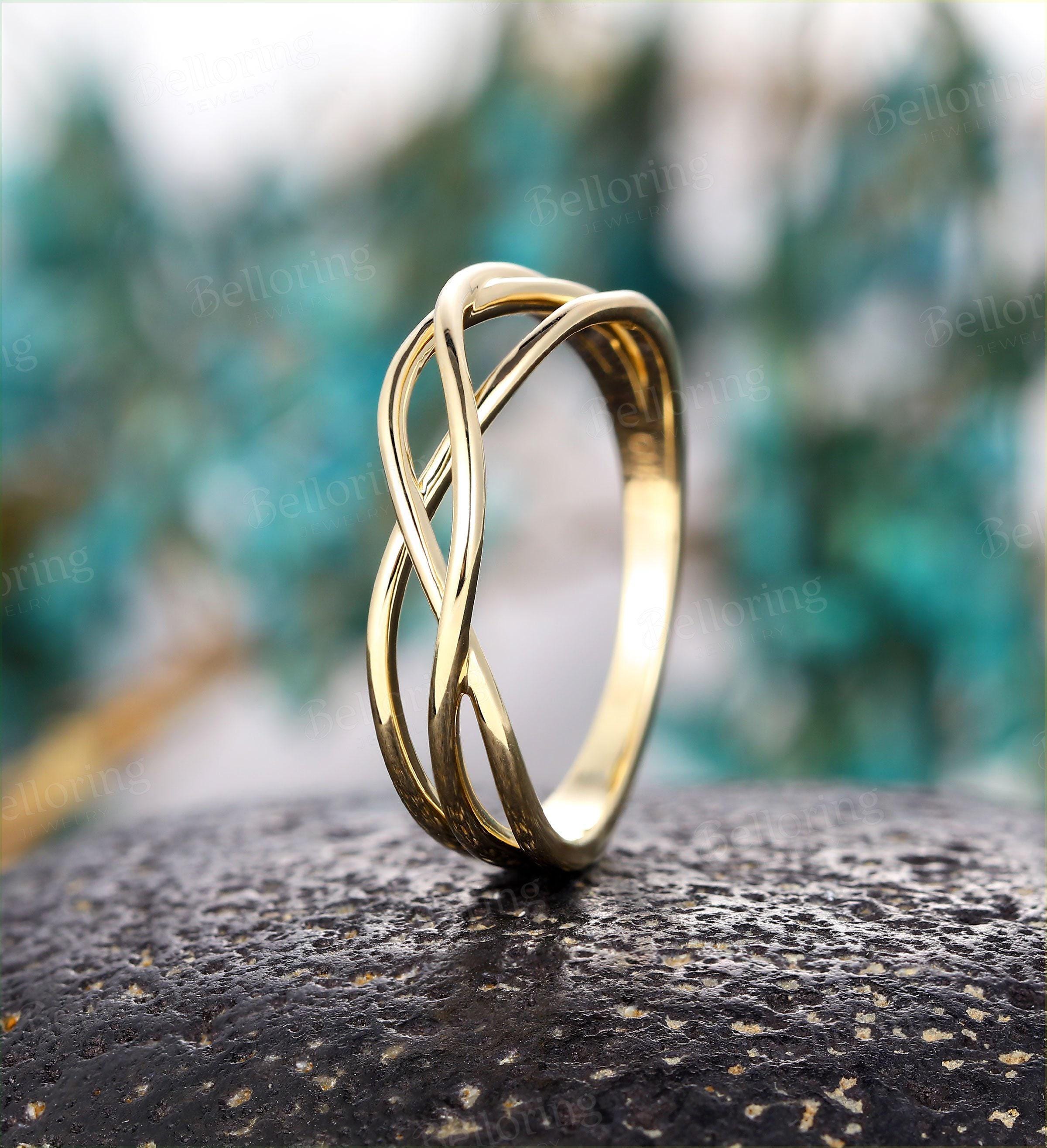 Dreifacher Diamant - Herren Schwarz Hills Goldener Ring