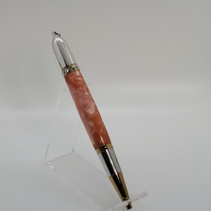 Diva Twist Pen, Acrilico al quarzo rosa