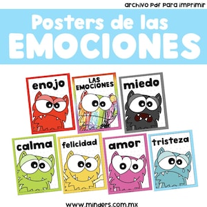 Cartazes de Emoções - O monstro das cores