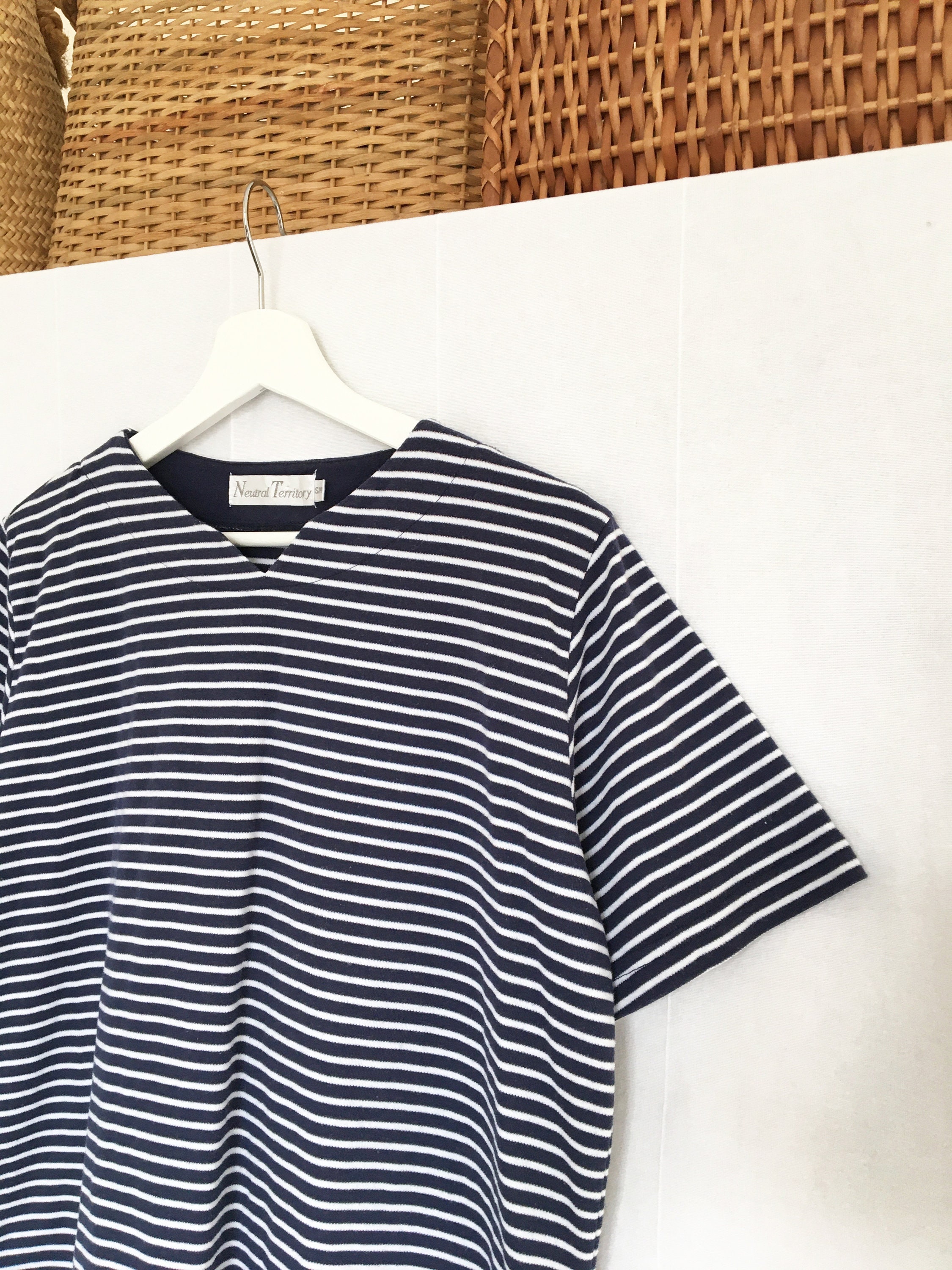 Vintage 90s Navy & White Stripe Tee Striped T-Shirt Sailor | Etsy