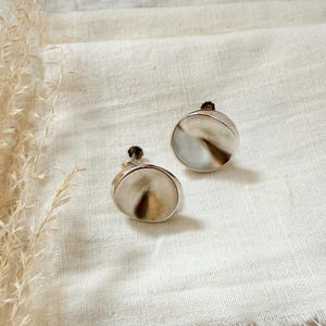 Sterling silver Georg Jensen stud earrings
