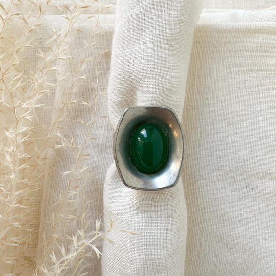 Pewter Jorgen Jensen ring - image 1