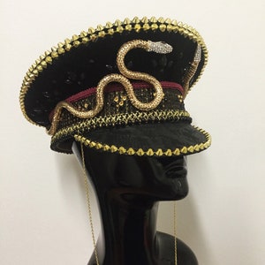 The Ouroboros • Deluxe Festival Military Hat • Snake Captain Burner Hat