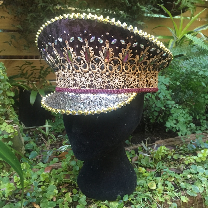 Rhinestone Festival Officer Hat