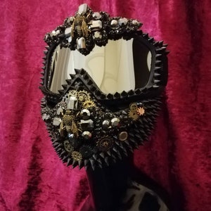 Metamorphosis Goggles and Face shield • Studded Dust Mask and Goggles Set • Detachable