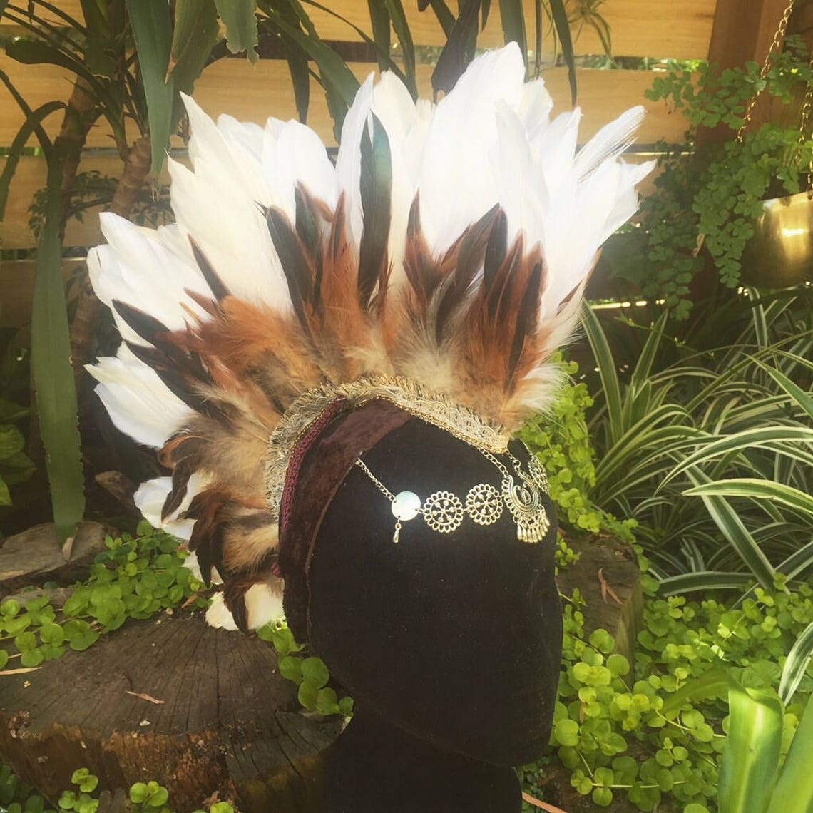 feather mohawk headpiece