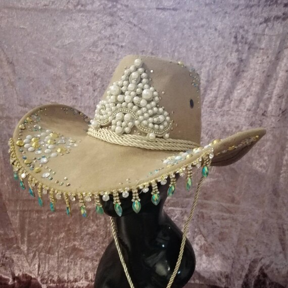 Golden Hour Western Hat * Festival Hat * Rhinestone Cowboy Hat