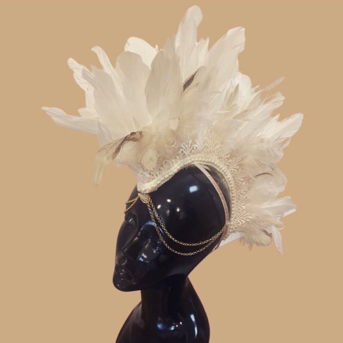 feather mohawk headpiece