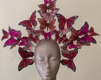 Mariposa Butterfly Crown • Large Statement Festival Performance Headpiece
