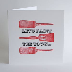 Nous allons peindre la ville rouge - carte typographique