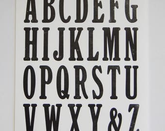 Type Specimen Sheets (8) Large Letterpress Print