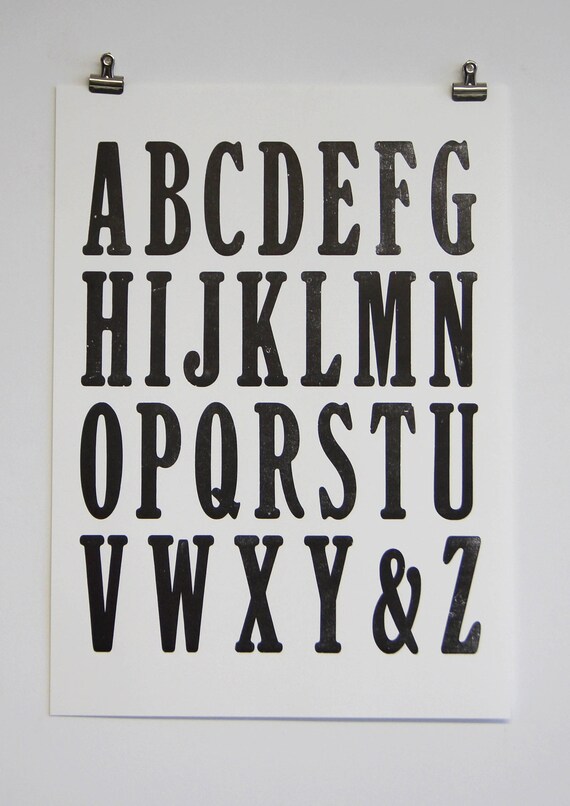 Type Specimen Sheets 8 Large Letterpress Print Etsy Type Specimen Sheets 8 Large Letterpress Print Etsy