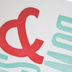 Ups & Downs Letterpress Printed Greetings Card image 2