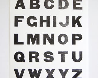 Type Specimen Sheets (1) Large Letterpress Print