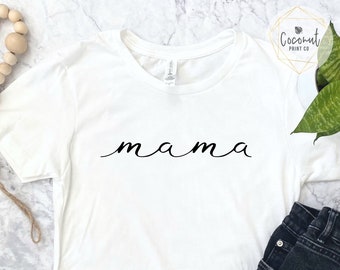 Mama shirt, Mother's Day Tee, Minimalist