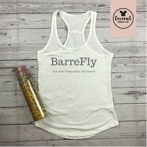 BarreFly tank, barre tshirt, barre, barre tank top, barre workout shirt, barre workout tank, womens workout top, rose gold image 7