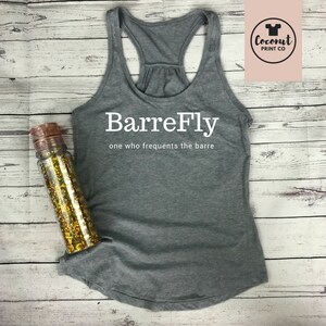 BarreFly tank, barre tshirt, barre, barre tank top, barre workout shirt, barre workout tank, womens workout top, rose gold image 6