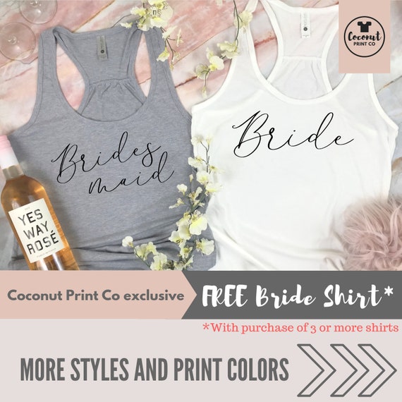 etsy bridesmaid shirts