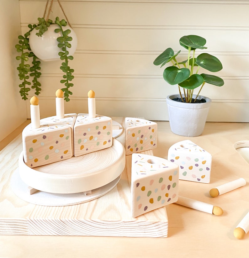Play Birthday Cake Play Food Wood