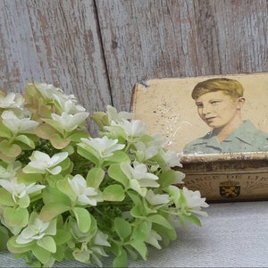 Beautiful Belgian tin * Prince de Liege * collector tin * storage * perfect for brocante - shabby - lovers * tin collector
