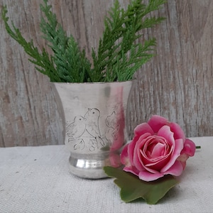Antique silver-plated French christening cup * 20 - 30s * Art Deco * Shabby - Brocante - Country house * Advent - Christmas decoration