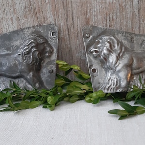 Very rare antique chocolate mold “ Lion ” * France about 20 - 30s * Shabby - Brocante - Country house * collectible * farm house