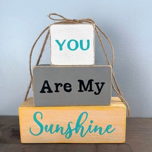 You Are My Sunshine Woodblock Set