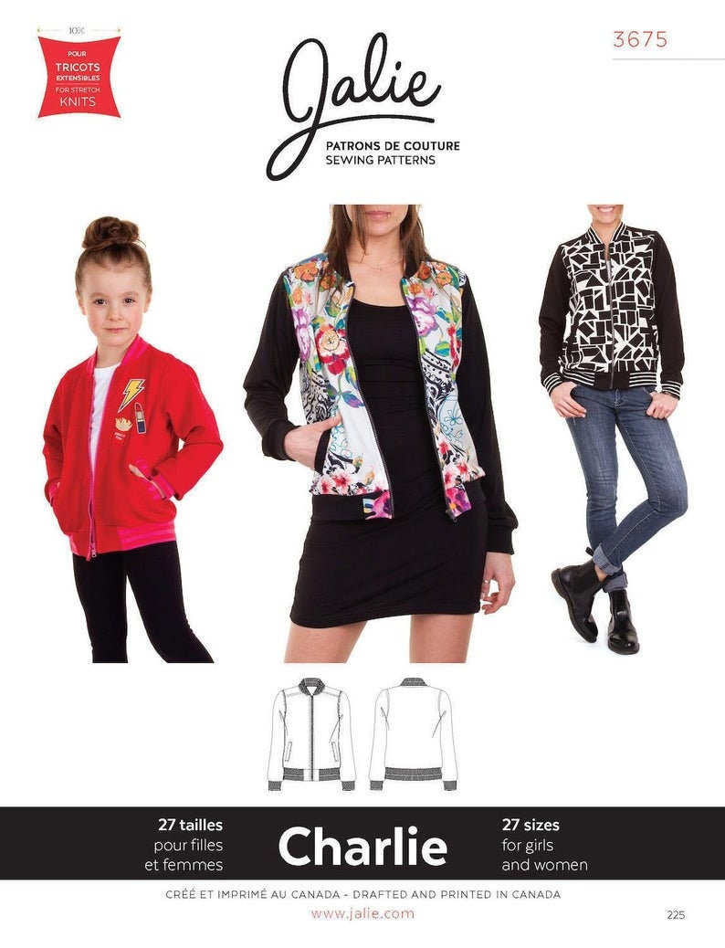 Charlie Jacket from Jalie Sewing Patterns