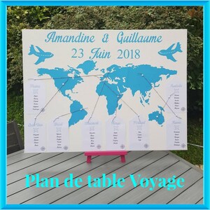 Plan de table mariage thème voyage - Etsy France
