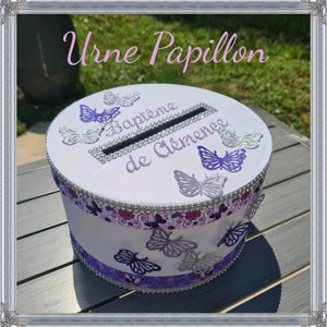 Customizable butterfly theme urn
